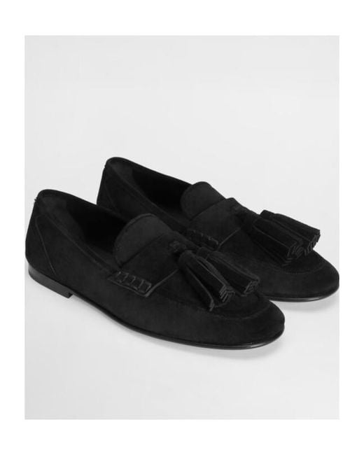 Dolce & Gabbana Black Tassel Detailed Loafers for men