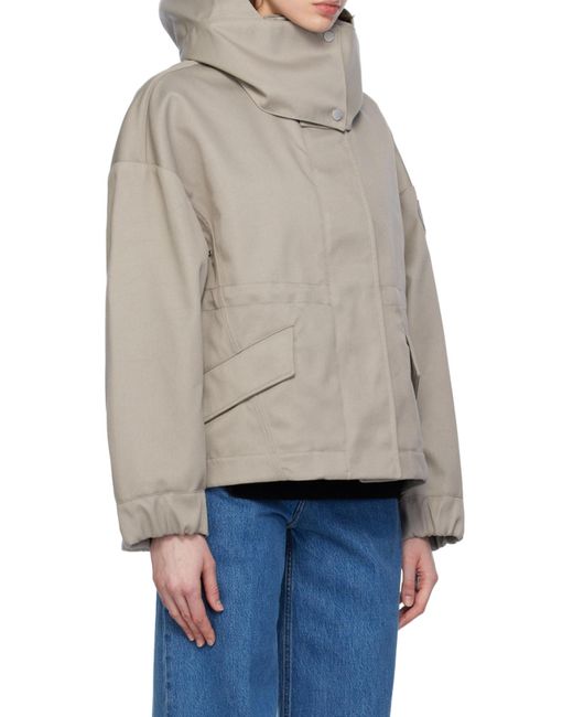 Canada Goose Gray Olivine Zipper Casual Jacket
