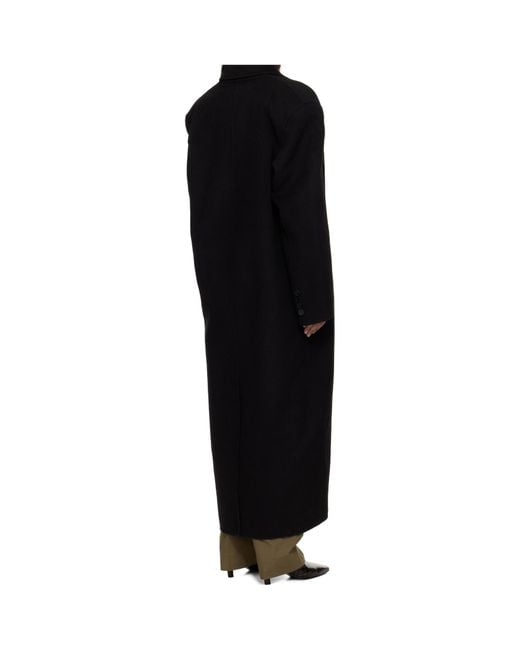 Frankie Shop Black Gaia Double Breasted Coat
