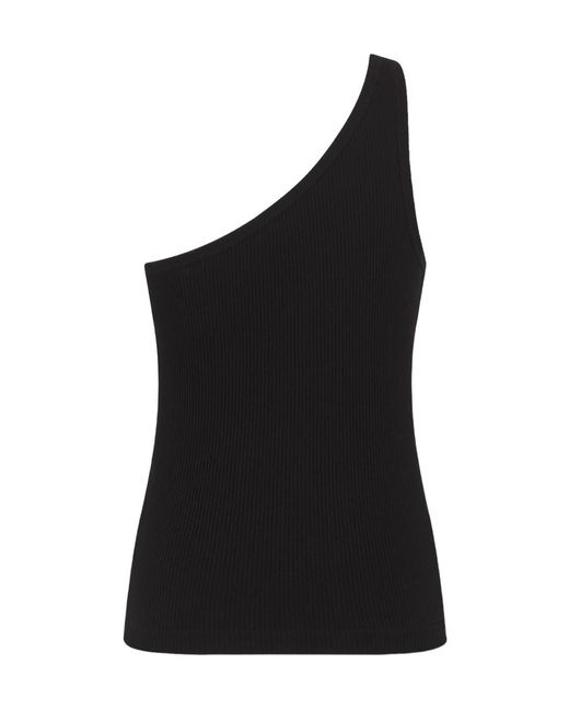 Dior Black Asymmetric Tank Top