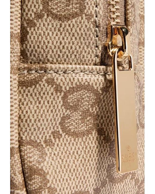 Gucci White Medium Cosmetic Case With Web