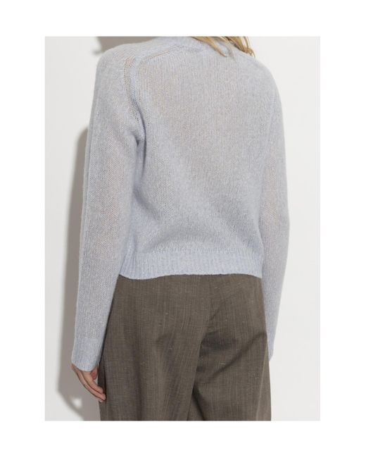 Lisa Yang White Solene Ribbed Knitted Sweater