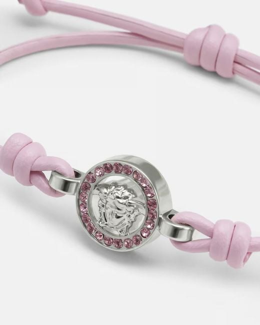 Versace White Medusa '95 Embellished Bracelet