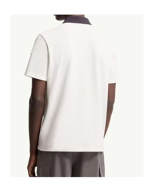 Moncler White Polo Shirts for men