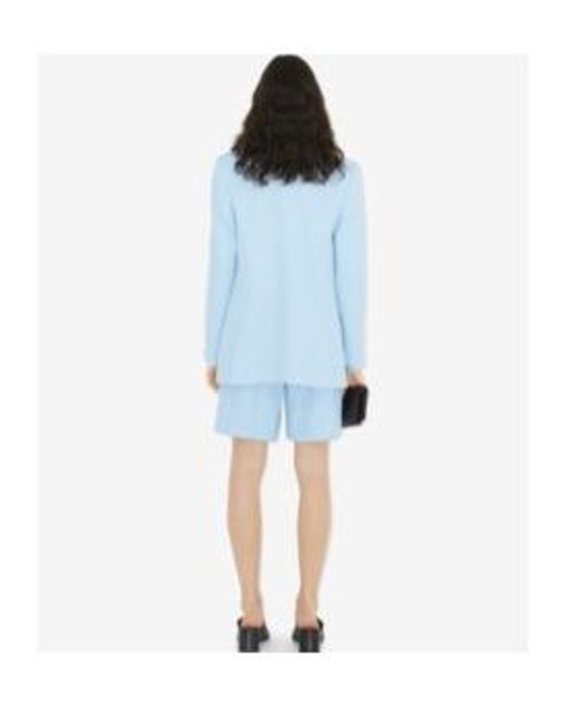 Burberry Blue Single Breasted Tailored Blazer