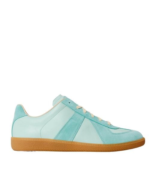 Maison Margiela Blue Retro Sneakers for men