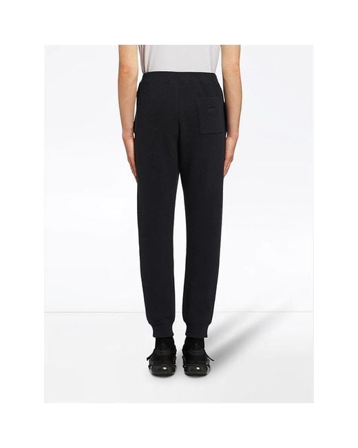 Prada Black Knitted Track Pants for men