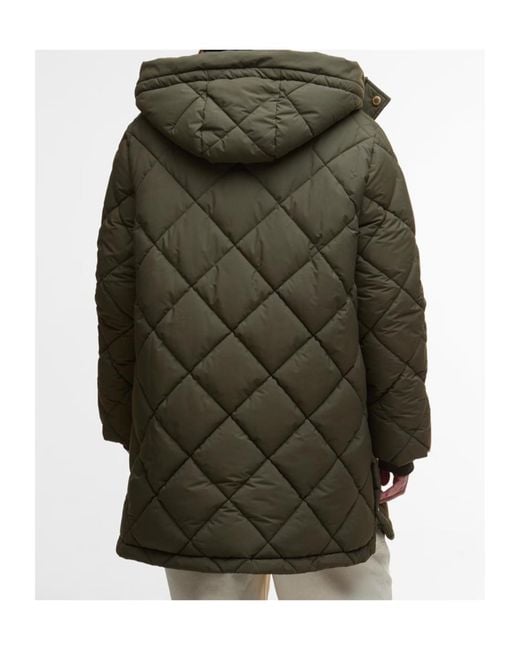Barbour Green Hooded Cotton Jacket