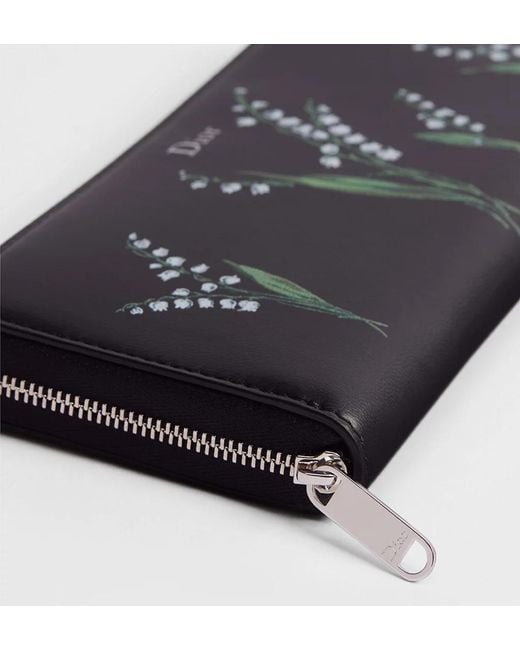 Dior Black Voyageur Slim Wallet