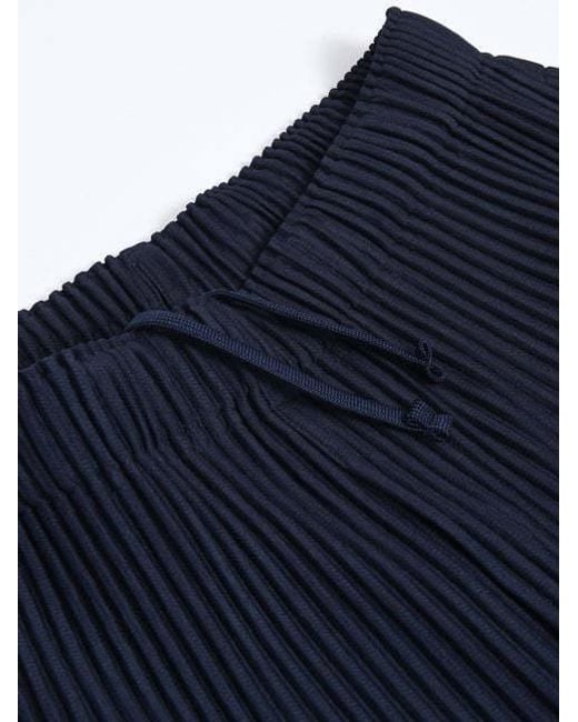 Homme Plissé Issey Miyake Blue Homme Plissé Issey Miyake Balloon Pants for men