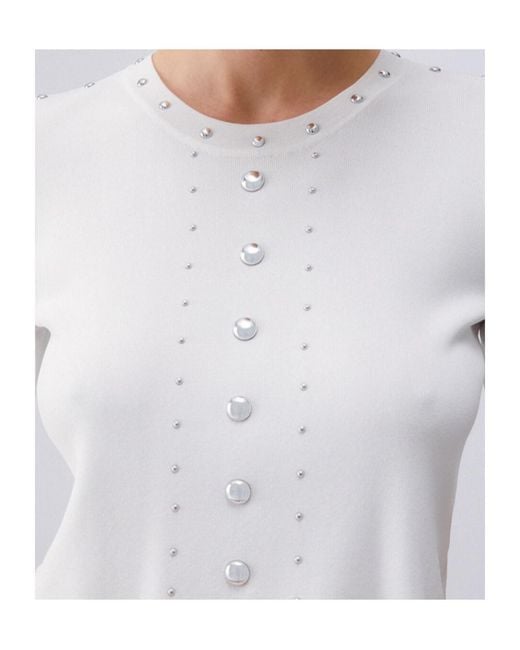 Liu Jo Blue Studded Knitted Top