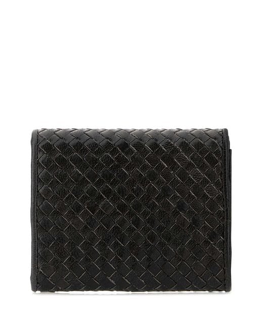 Prada Black Woven Small Wallet