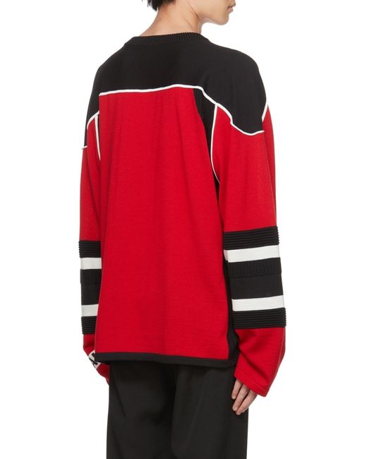 Balmain Red B-Sporty Boxy Sweatshirt for men