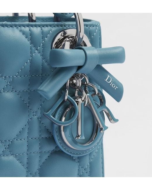 Dior Blue Mini Lady Shoulder Bag
