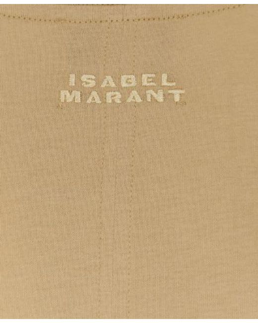 Isabel Marant Natural Zelitos Layered Crewneck T-Shirt