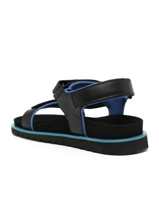 Paul Smith Black Logo Stripe Detailed Sandals for men