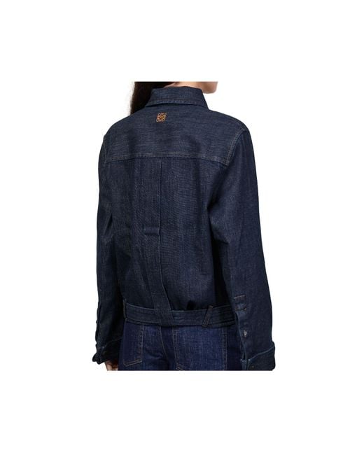 Loewe Blue Draped Denim Shirt