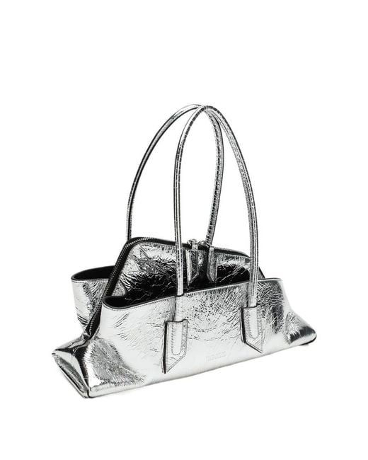 The Attico Metallic The La Passeggiata Small Top Handle Bag