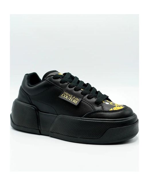 Versace Jeans Black Laced Sneakers