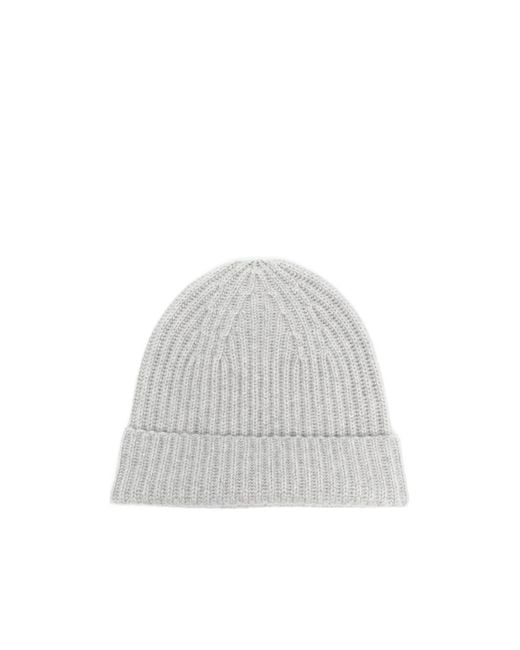 Lisa Yang White Martigny Ribbed Beanie for men