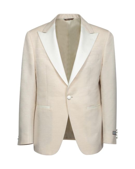 Canali Natural One Button Suit Jacket for men