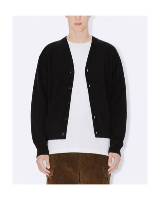 KENZO Black Tiger Academy Buttoned Cardigan for men