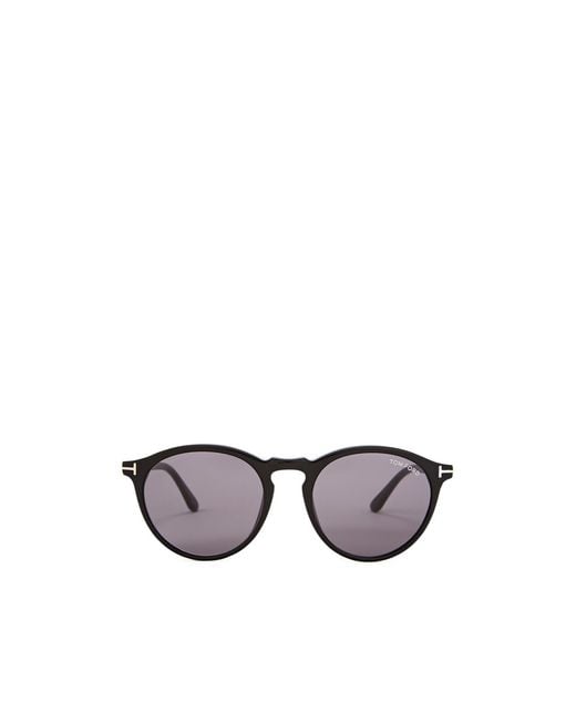 Tom Ford Metallic Aurele Round-Frame Sunglasses for men