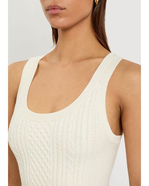 J.W. Anderson White Cable Knit Tank Top