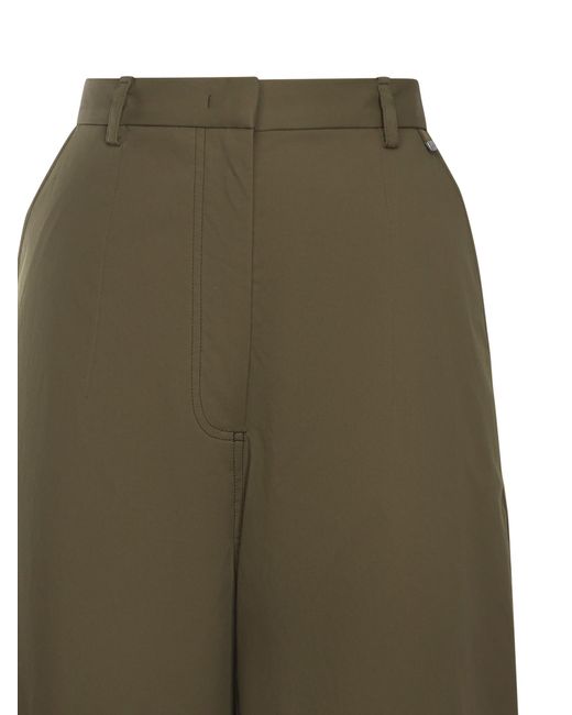 Herno Green Elastic Ankle Cuffs Trousers for men