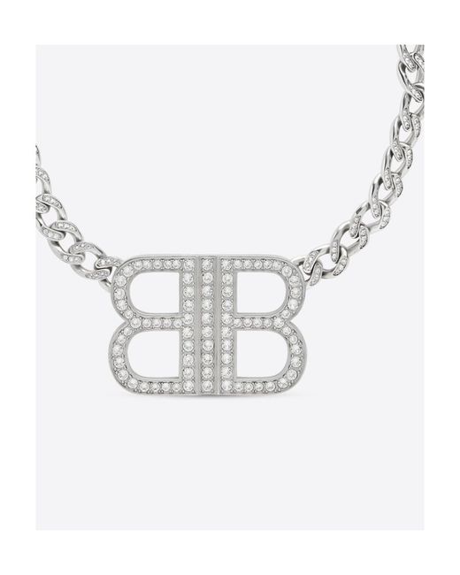 Balenciaga Metallic Bb 2.0 Necklace