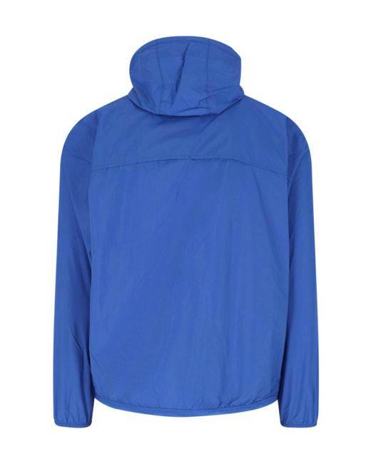 K-Way Blue Le Vrai 4.0 Claude Hooded Jacket for men
