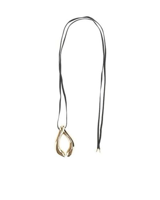 Tory Burch White Wishbone-Motif Necklace