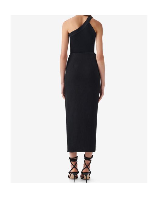 IRO Black Long Wrap Skirt