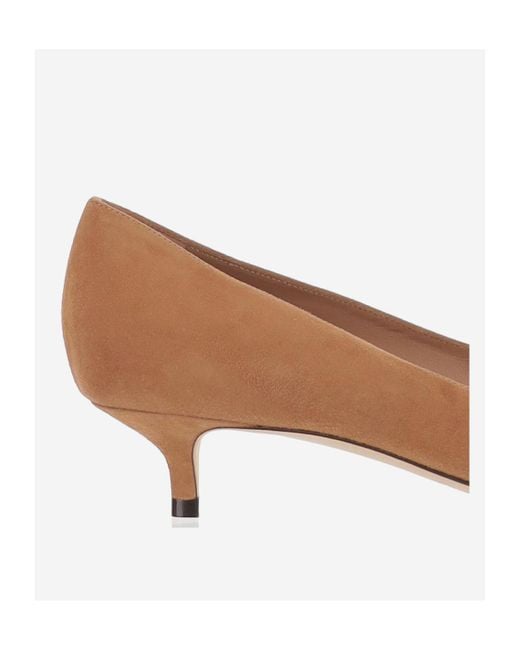 Jimmy Choo Brown Pointed Toe Low-Heel Pumps