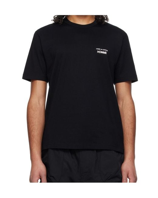 Comme des Garçons Black Short-Sleeved T-Shirt for men