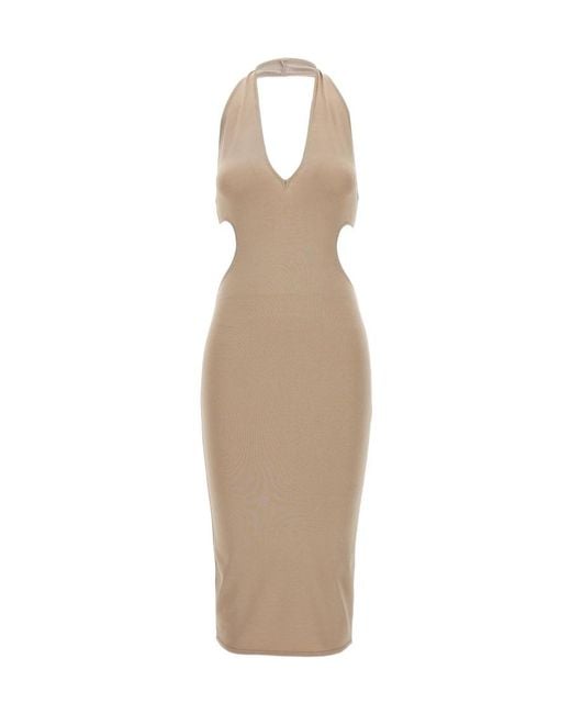 Alexandre Vauthier Natural Stretch Midi Dress