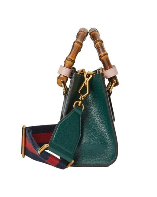 Gucci Green Mini Diana Top Handle Bag