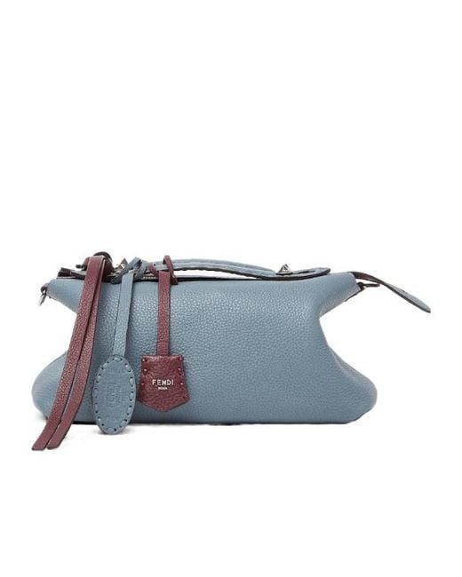 Fendi Purple By The Way Selleria Two-Toned Medium Tote Bag