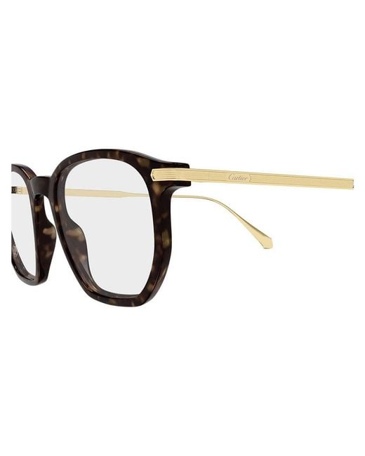 Cartier White Square Frame Glasses for men