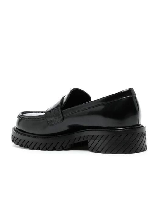 Off-White c/o Virgil Abloh Black Slip-On Loafers