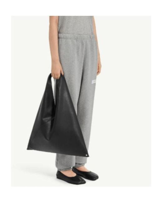 MM6 by Maison Margiela Gray Elastic-Waistband Tapered Trousers