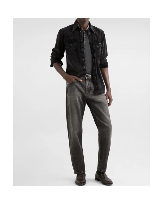 Dolce & Gabbana Gray Denim Trousers for men