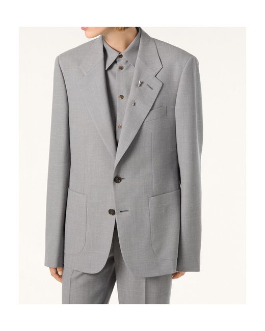 Loro Piana Gray Hedland Suit Jacket