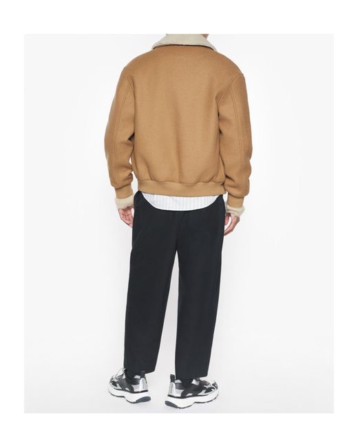 Maison Kitsuné Natural Shearling Collar Jacket for men