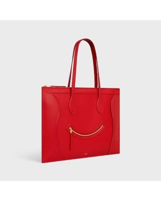 Céline Red Flat Luggage