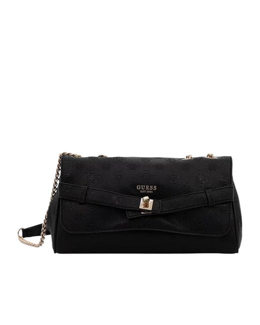 Guess Black Flap Shoulder Bag