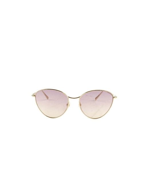 Longchamp Pink Oval Frame Sunglasses