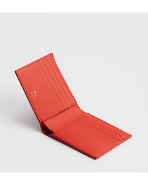 Dior Red Bifold Wallet for men
