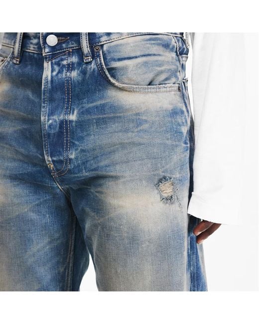 Acne Blue Wide Leg Jeans for men