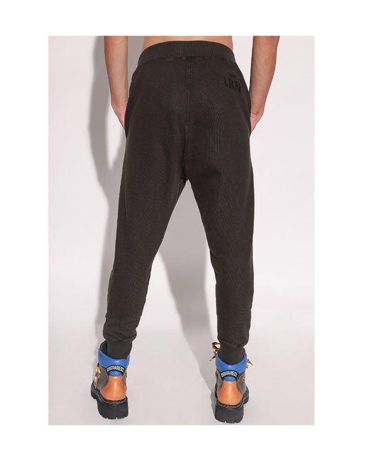 DSquared² Black Elastic Waist Jogging Pants for men